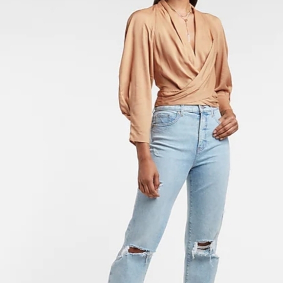 Express solid wrap front top in copper. - Picture 5 of 7